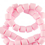 Polymer tube Perlen 6mm - Light pink